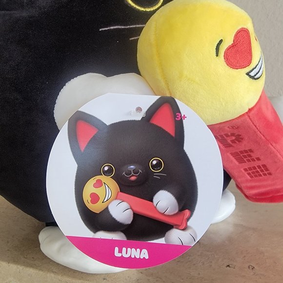 ZURU Snackles 14" LUNA THE BLACK CAT Plush Pez Wave 2 NWT 2024 - Picture 4 of 4